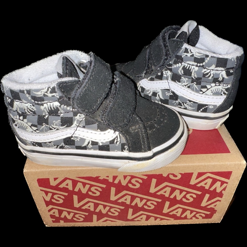 Toddler GLOW Dinosaur Skeleton Vans